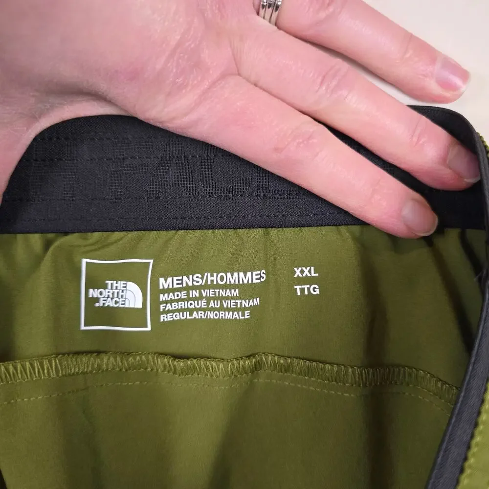 The North Face Mens Wander Short 2.0 Size XXL Forest Olive Green Pull On Elastic